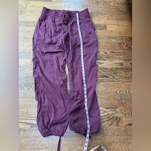 Lululemon Dance Studio Pant, unlined, size 8, burgundy, regular length